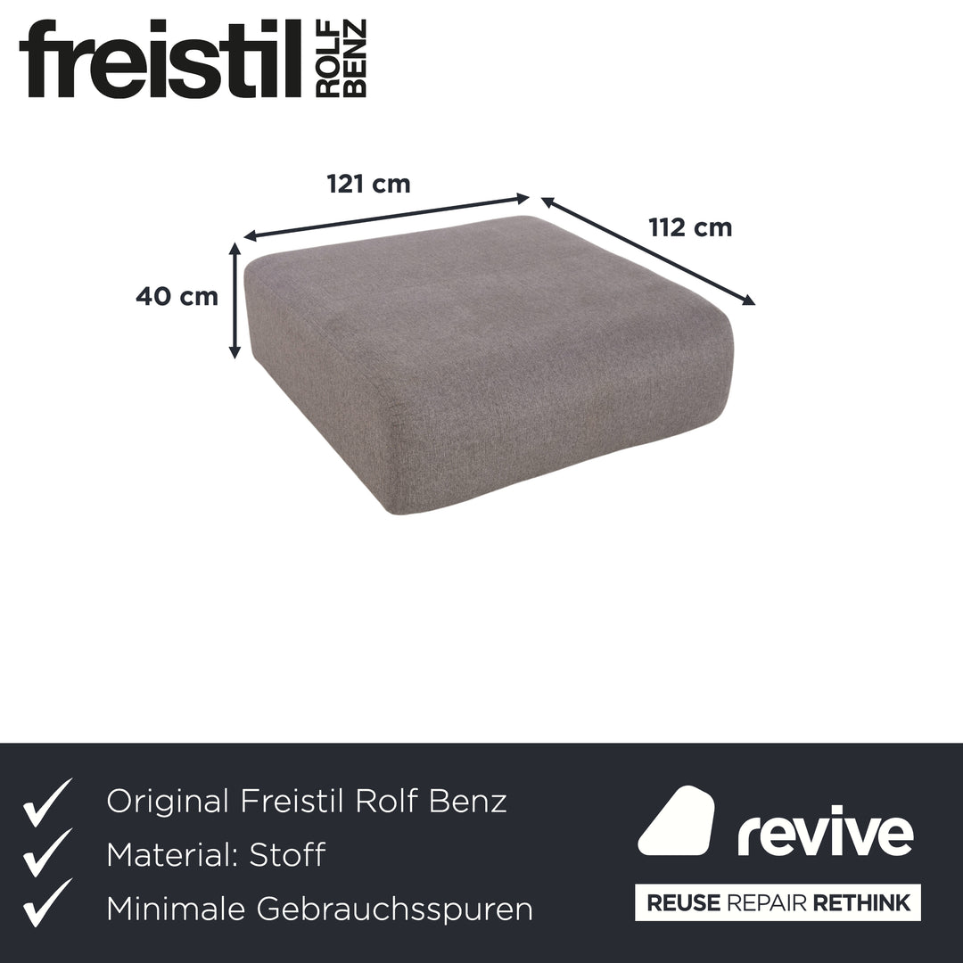 Freestyle Rolf Benz 187 Fabric Stool Grey