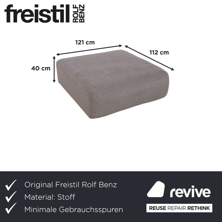 Freestyle Rolf Benz 187 Fabric Stool Grey
