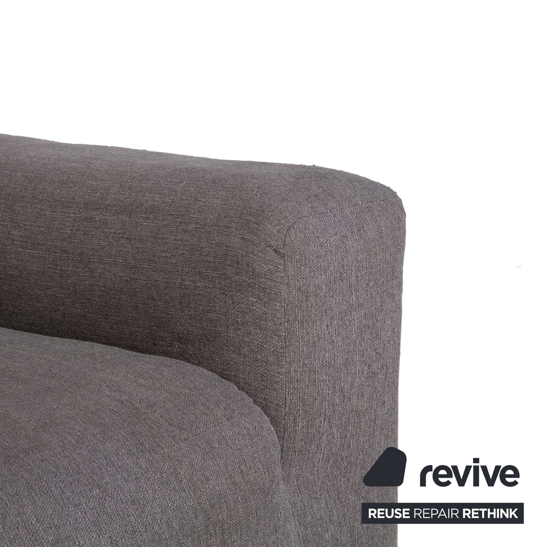 Freistil Rolf Benz 187 Stoff Viersitzer Grau Sofa Couch
