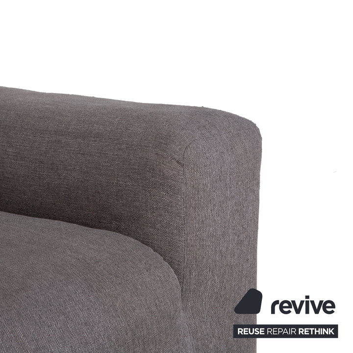 Freistil Rolf Benz 187 Stoff Viersitzer Grau Sofa Couch