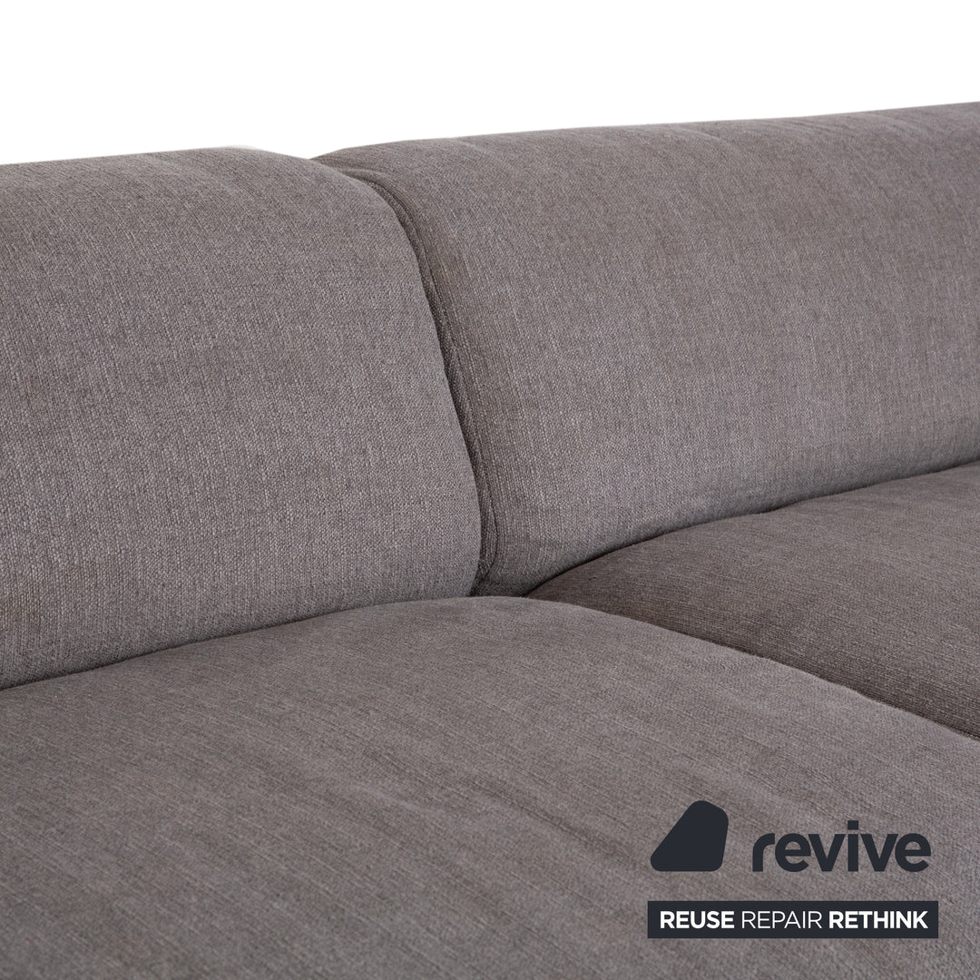 Freistil Rolf Benz 187 Stoff Viersitzer Grau Sofa Couch