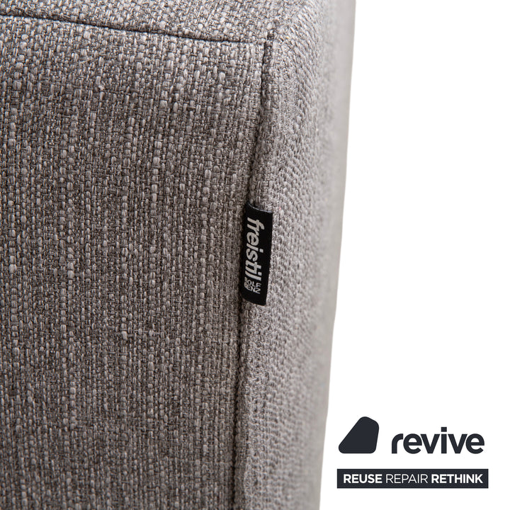 Freistil Rolf Benz 187 Stoff Viersitzer Grau Sofa Couch