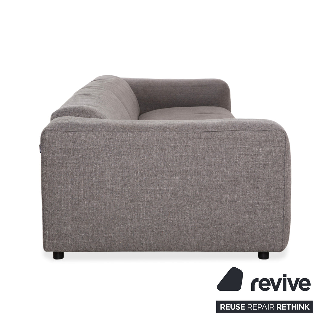 Freistil Rolf Benz 187 Stoff Viersitzer Grau Sofa Couch