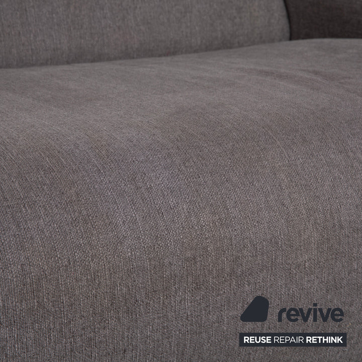 Freistil Rolf Benz 187 Stoff Viersitzer Grau Sofa Couch