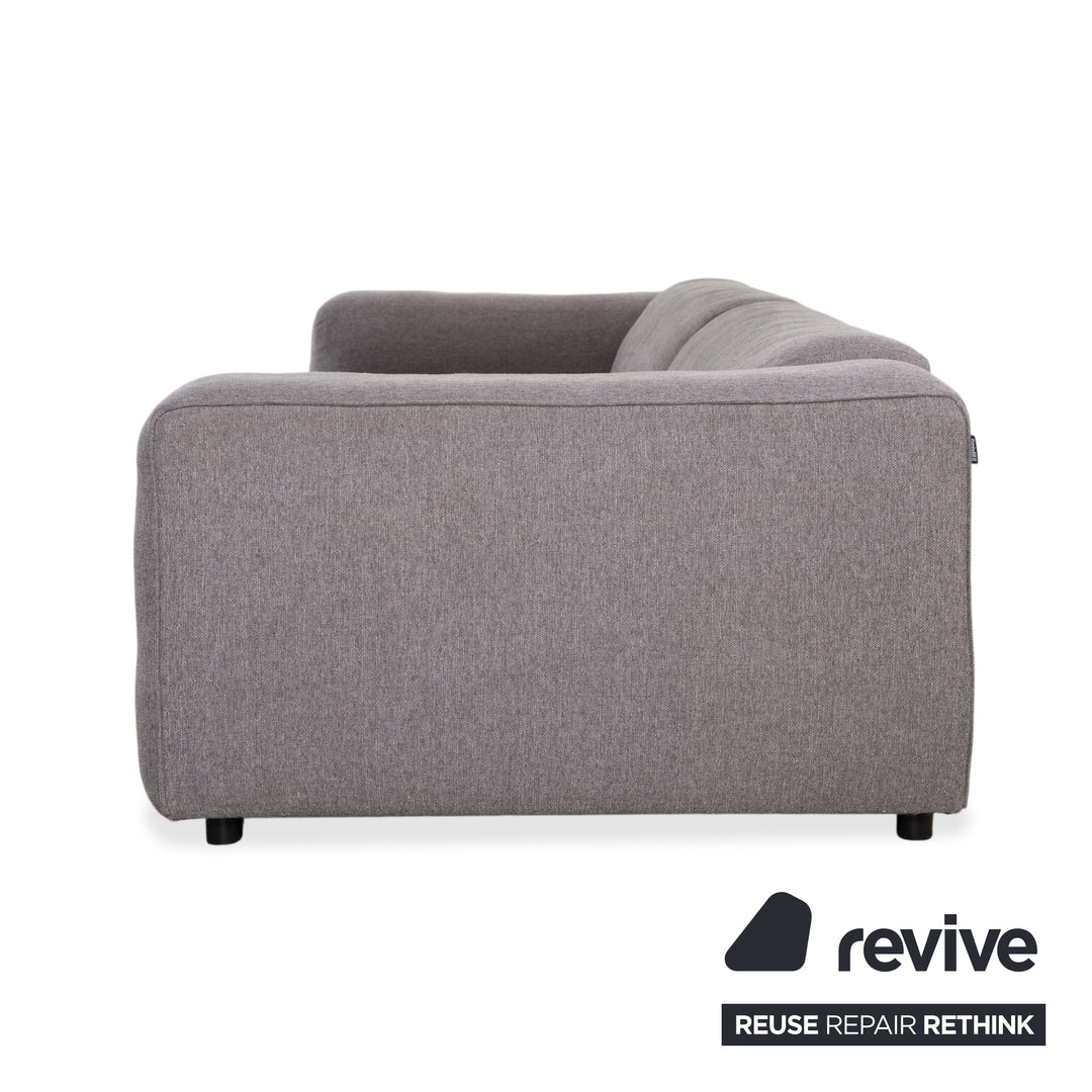 Freistil Rolf Benz 187 Stoff Viersitzer Grau Sofa Couch