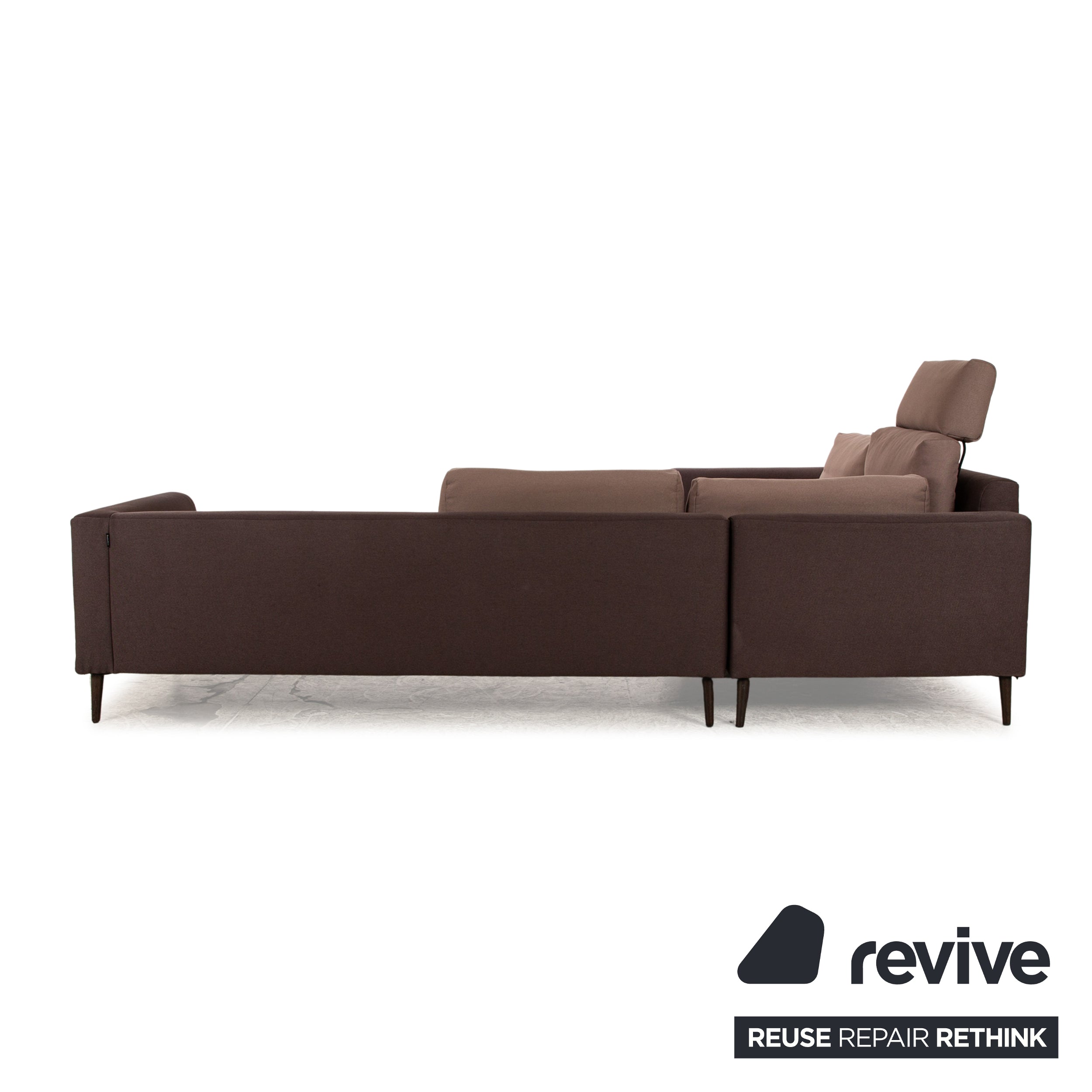 Freistil Rolf Benz Stoff Ecksofa Braun Sofa Couch