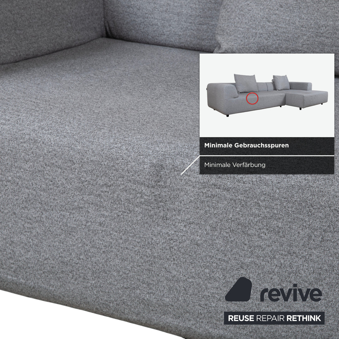 Freistil Rolf Benz Stoff Ecksofa Grau Sofa Couch
