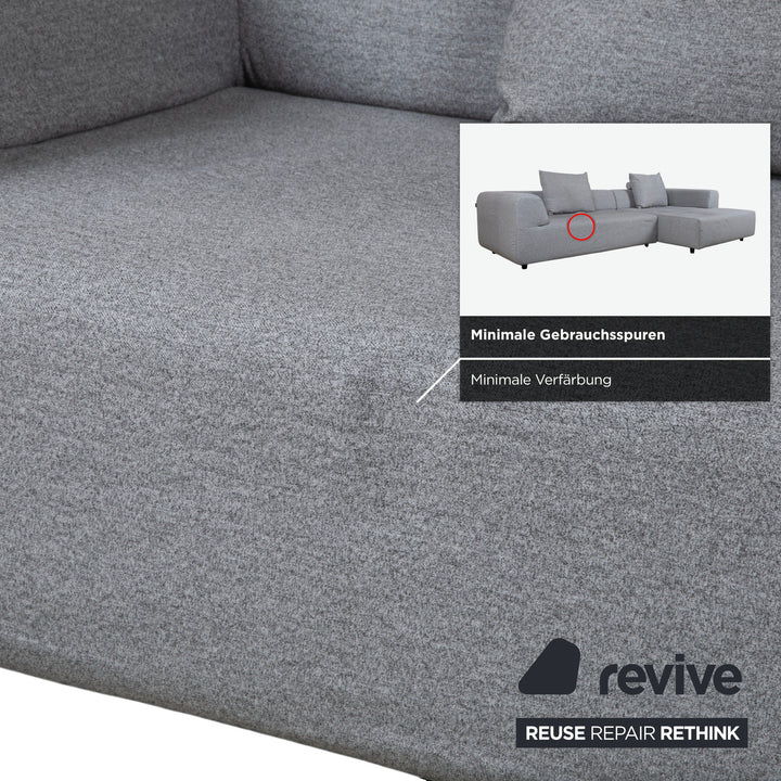 Freistil Rolf Benz Stoff Ecksofa Grau Sofa Couch