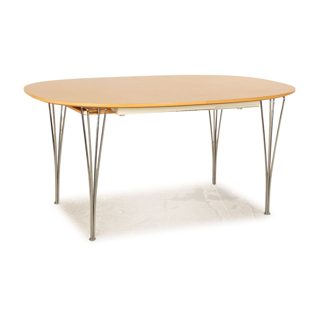 Fritz Hansen Collo wooden dining table brown beech extendable 150/200/250 x 71 x 100cm