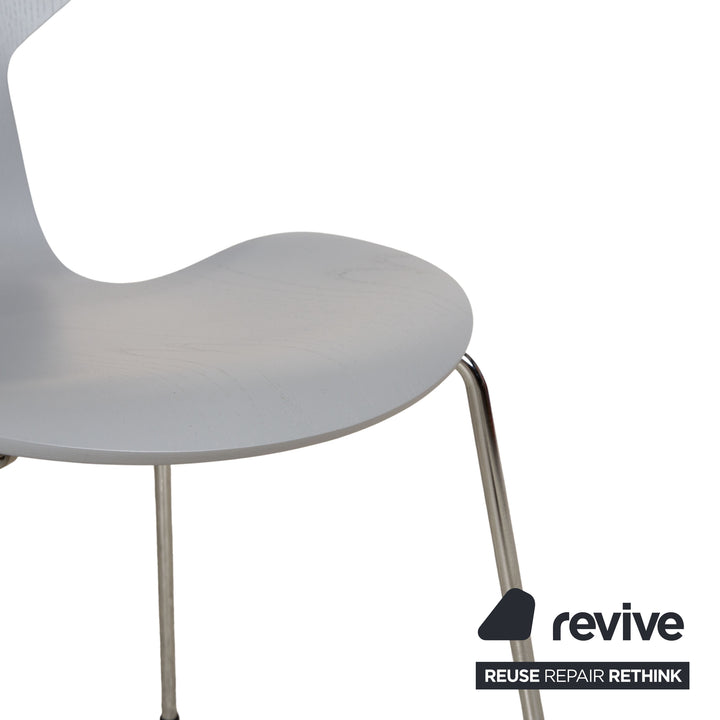 Fritz Hansen Grand Prix Stuhl Holz Grau Esche