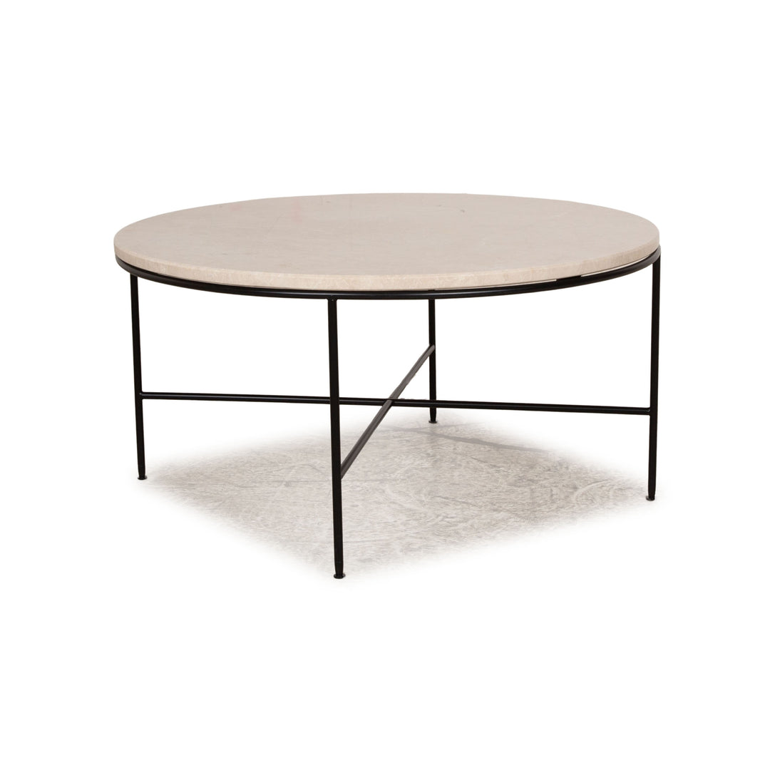 Fritz Hansen Planner coffee table marble beige 81 x 81 x40 cm