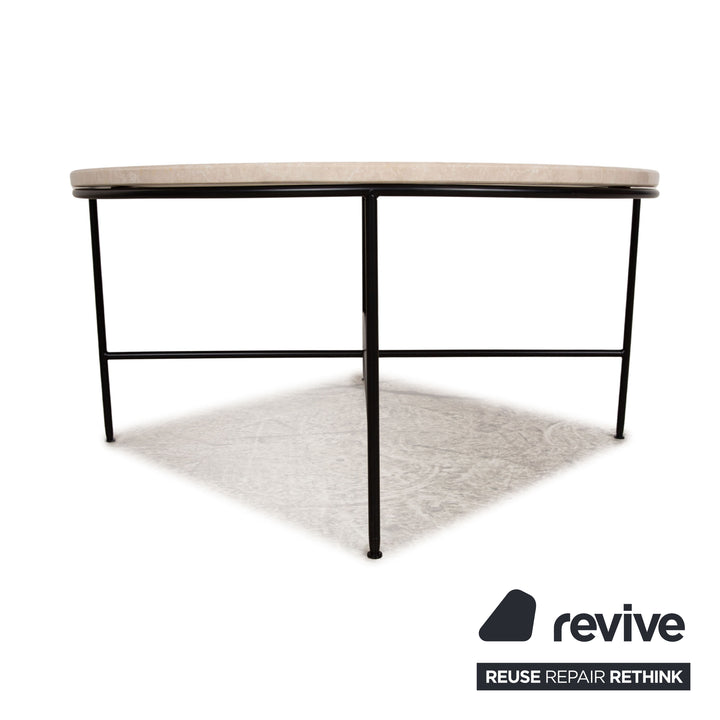 Fritz Hansen Planner coffee table marble beige 81 x 81 x40 cm