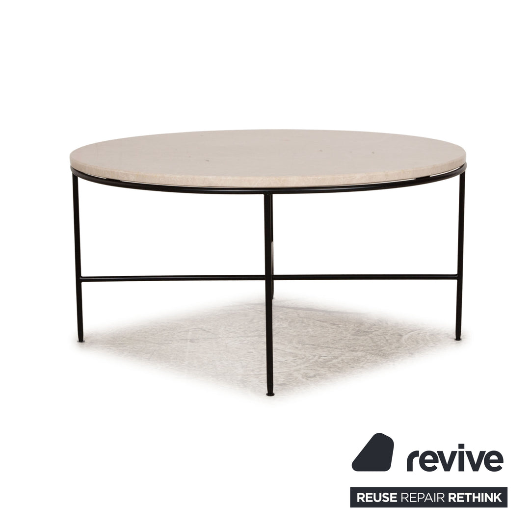 Fritz Hansen Planner coffee table marble beige 81 x 81 x40 cm