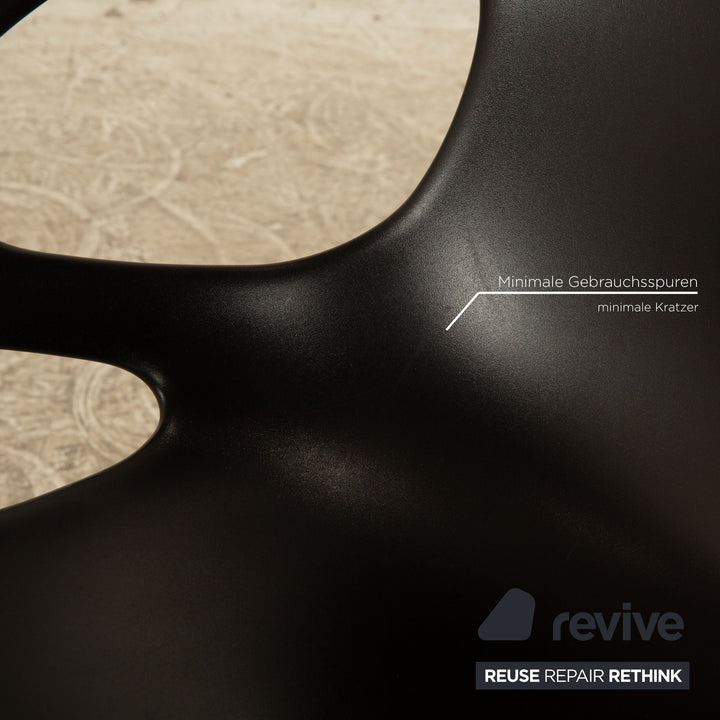 Fritz Hansen RIN armchair plastic black swivel function