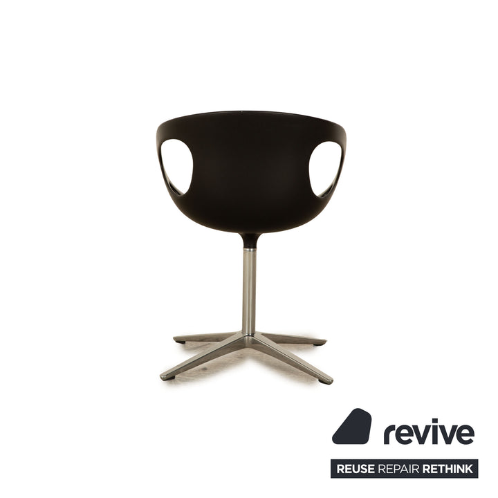 Fritz Hansen RIN armchair plastic black swivel function