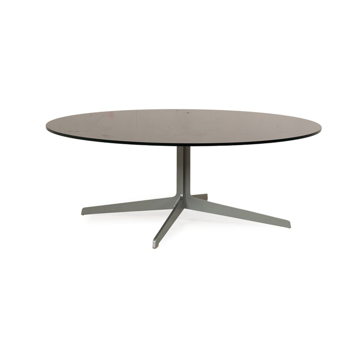 Fritz Hansen Table basse Space en verre noir 100 x 100 x 37 cm