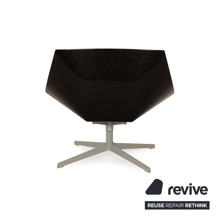 Fritz Hansen Fauteuil Space en Cuir Noir