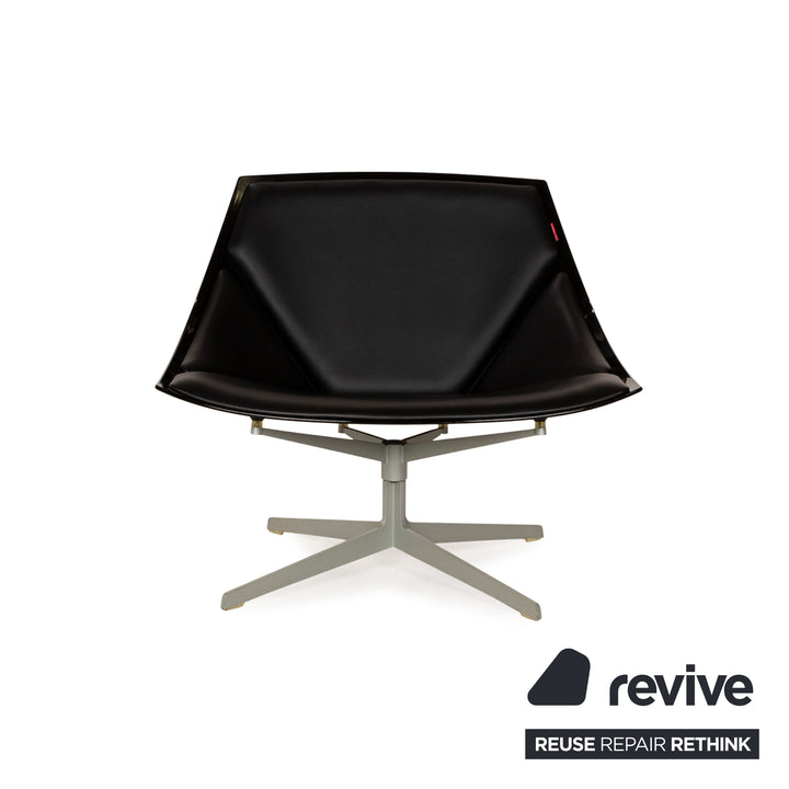 Fritz Hansen Fauteuil Space en Cuir Noir