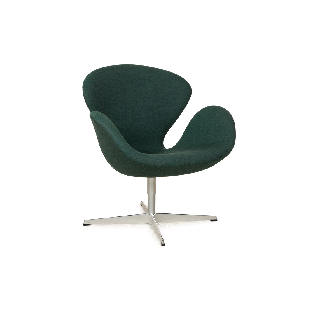 Fritz Hansen Swan Fabric Armchair Green