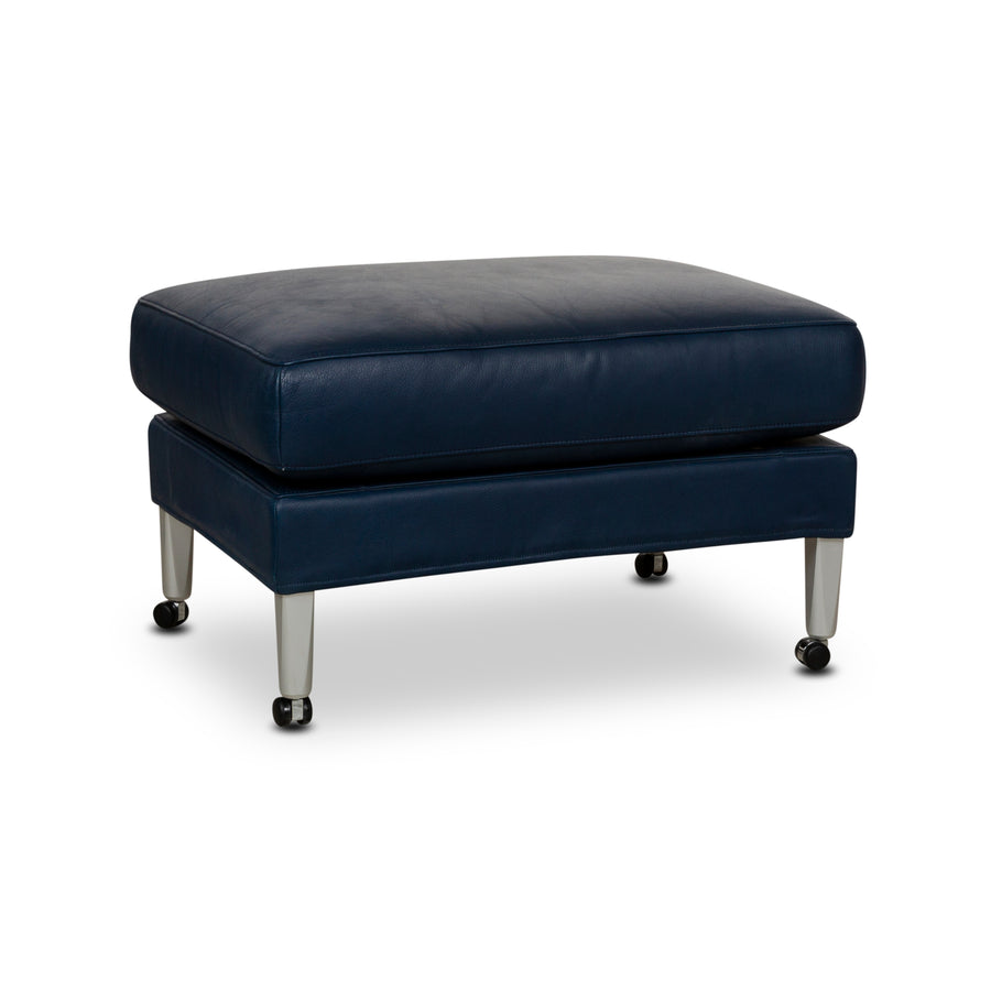 Tabouret en cuir FSM Clarus bleu