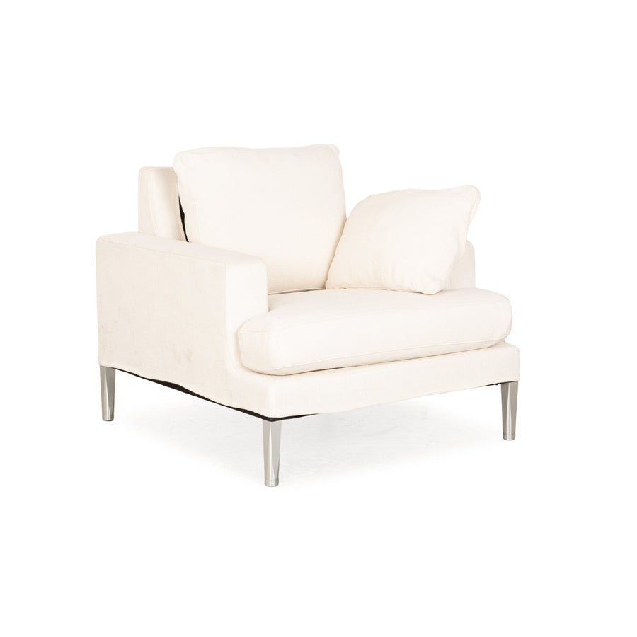 Fauteuil FSM Clarus en tissu crème fonction manuelle