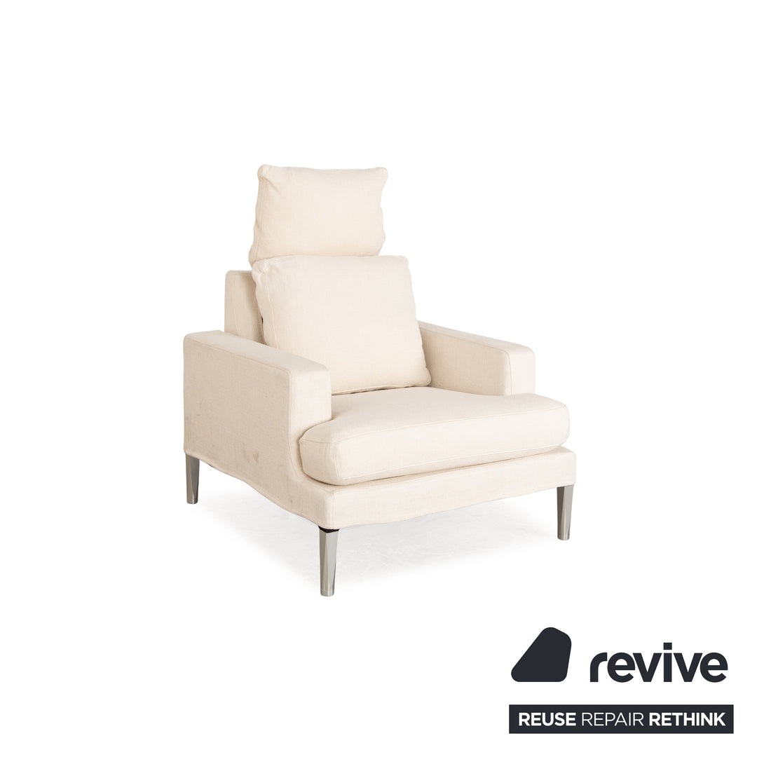 FSM Clarus fabric armchair cream manual function