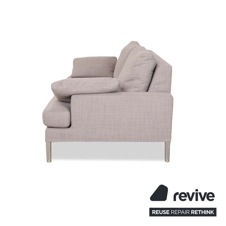 Canapé 2 places en tissu gris FSM Clarus avec fonction manuelle