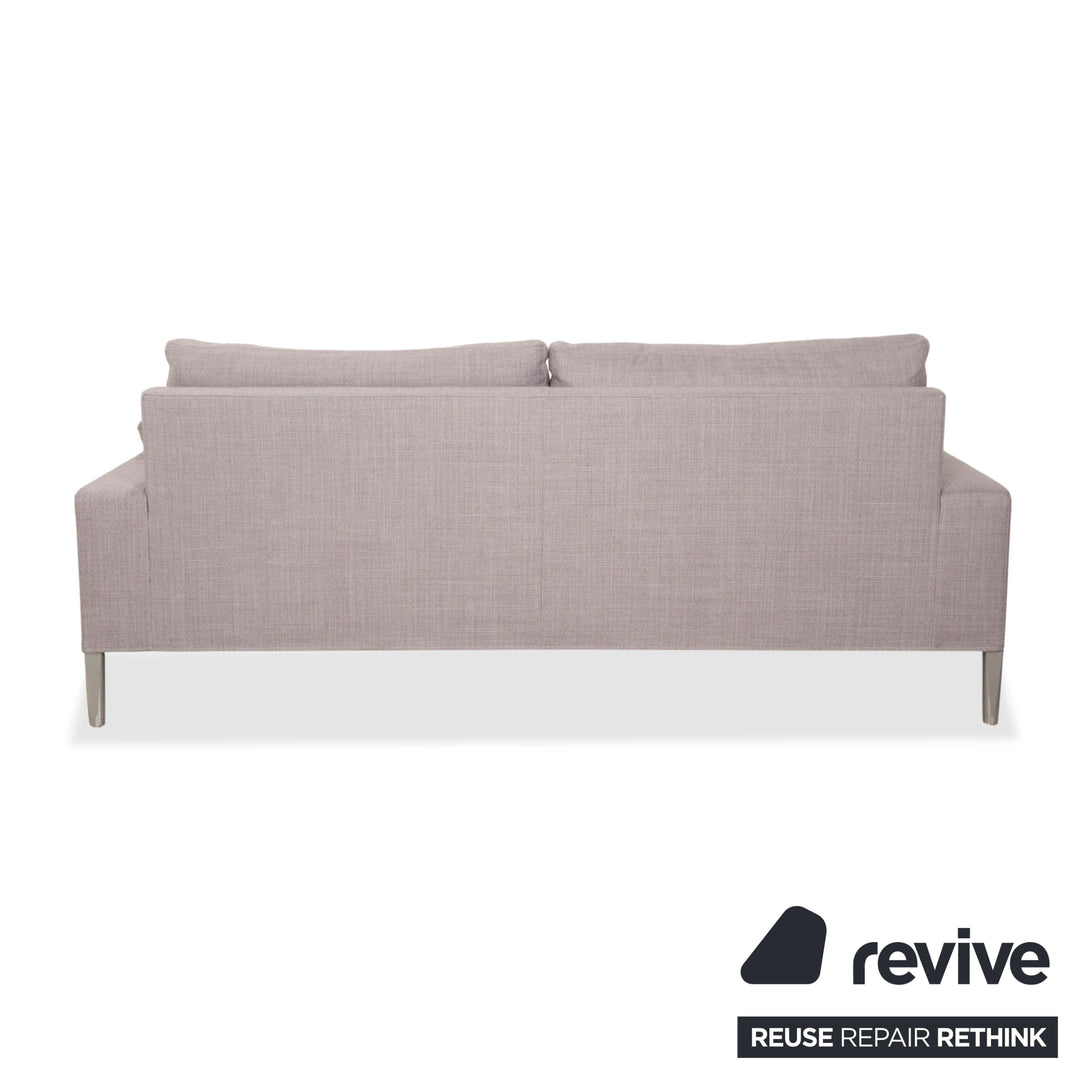 Canapé 2 places en tissu gris FSM Clarus avec fonction manuelle