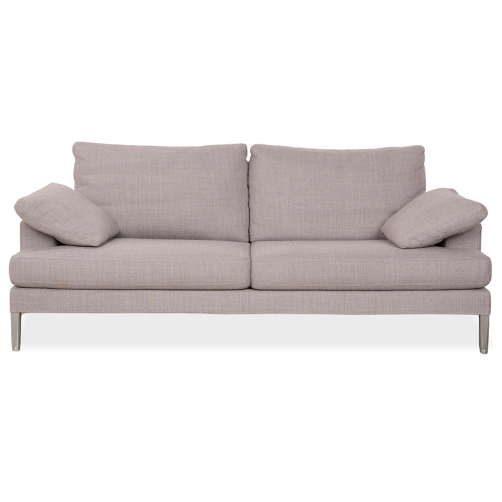 Canapé 2 places en tissu gris FSM Clarus avec fonction manuelle