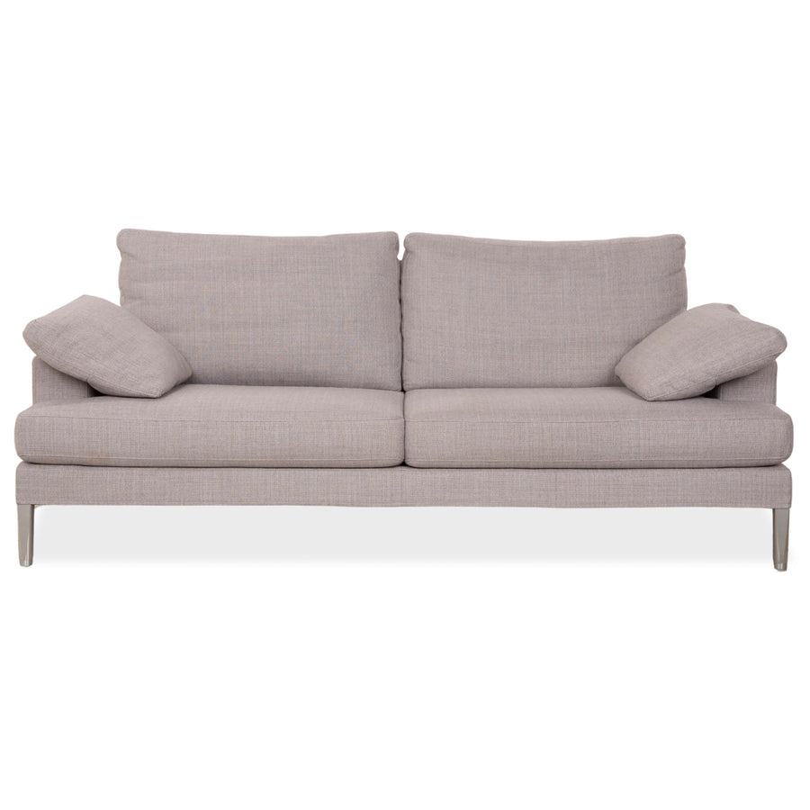 Canapé 2 places en tissu gris FSM Clarus avec fonction manuelle
