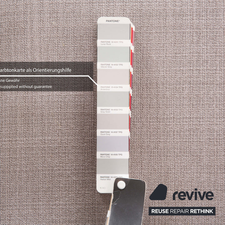 Canapé 2 places en tissu gris FSM Clarus avec fonction manuelle