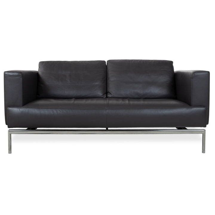 FSM Easy FSM Leder Dreisitzer Anthrazit Grau manuelle Funktion Sofa Couch
