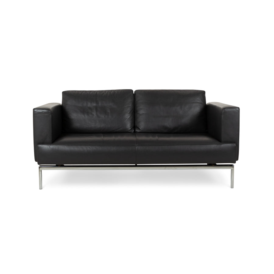 FSM Easy FSM Leder Dreisitzer Grau manuelle Funktion Sofa Couch