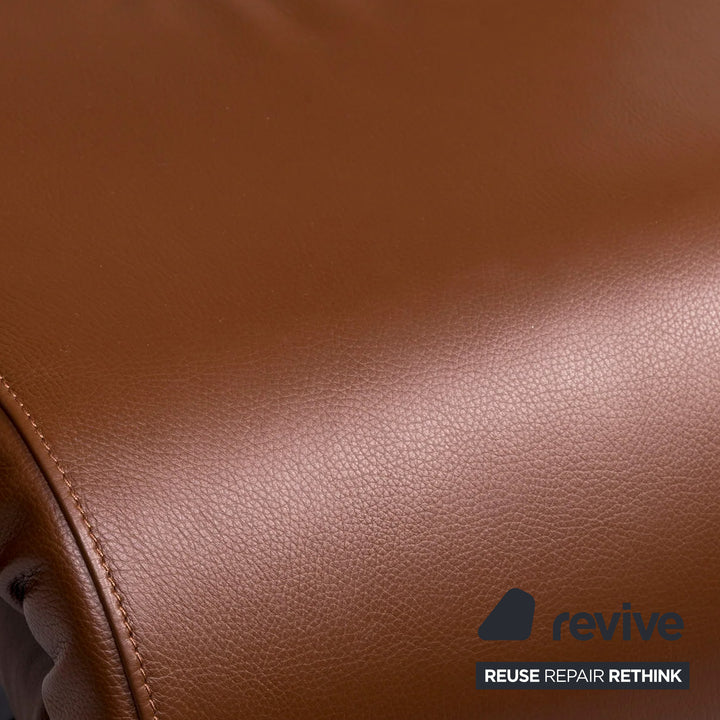 FSM Evolo Leder Sessel Braun Chrom elektrische Relax Funktion