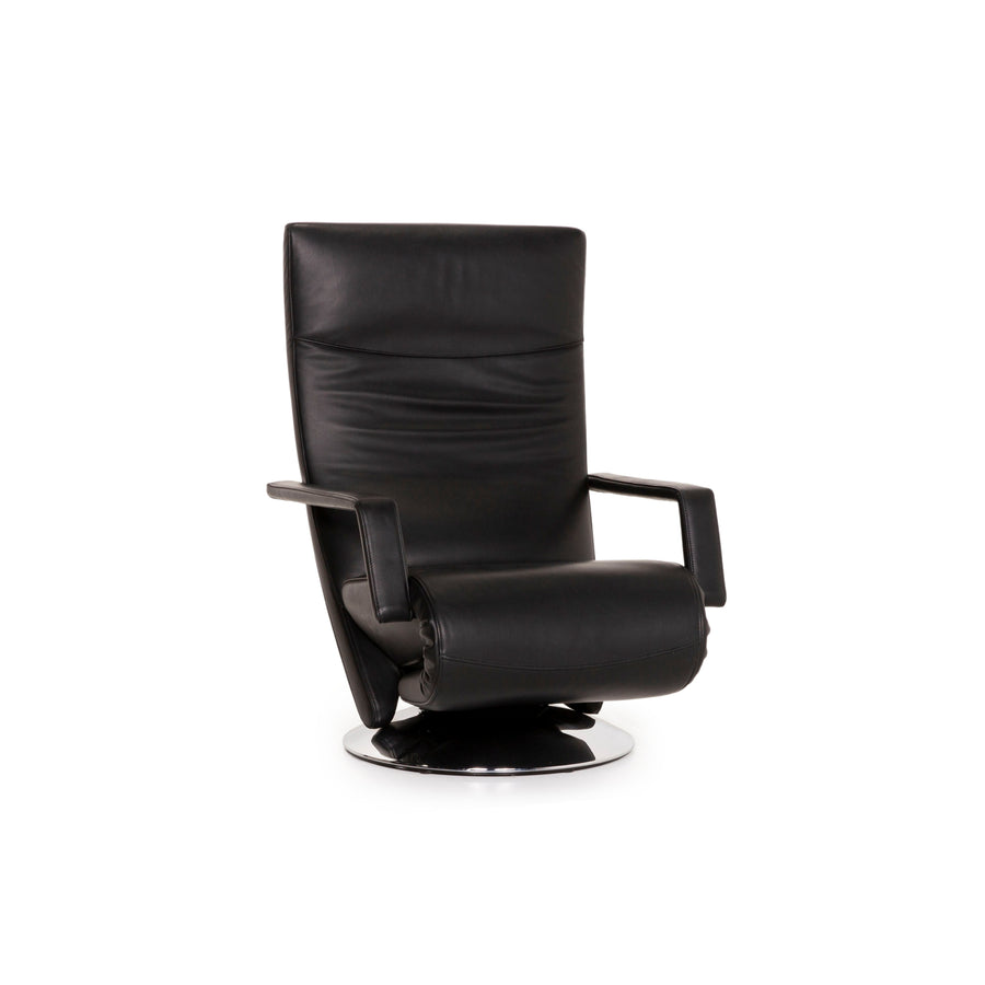 FSM Evolo Leather Armchair Black Electric function Relaxation function Reclining armchair rotatable