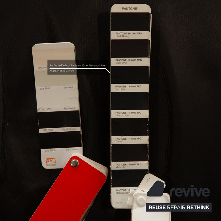 FSM Filou leather armchair black manual function relaxation armchair large