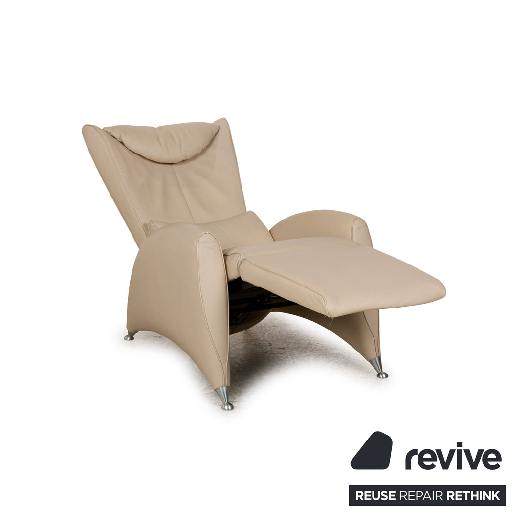 Fauteuil FSM Flux Cuir Beige fonction manuelle