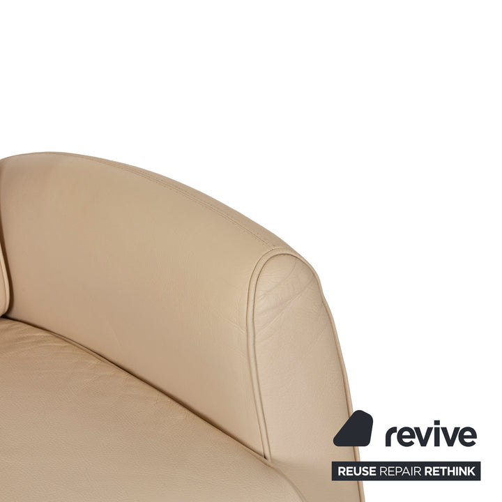 Fauteuil FSM Flux Cuir Beige fonction manuelle