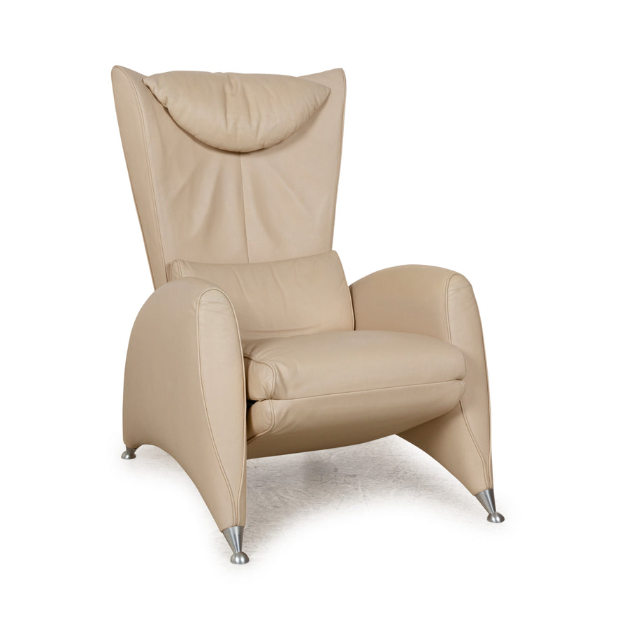 FSM Flux Leather Armchair Beige manual function