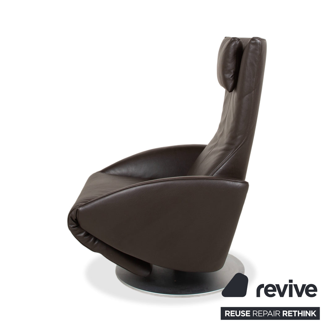 FSM Mate Leder Sessel Braun Dunkelbraun Mokka elektr. Funktion Akku Relaxfunktion