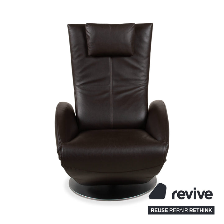 FSM Mate Leder Sessel Braun Dunkelbraun Mokka elektr. Funktion Akku Relaxfunktion