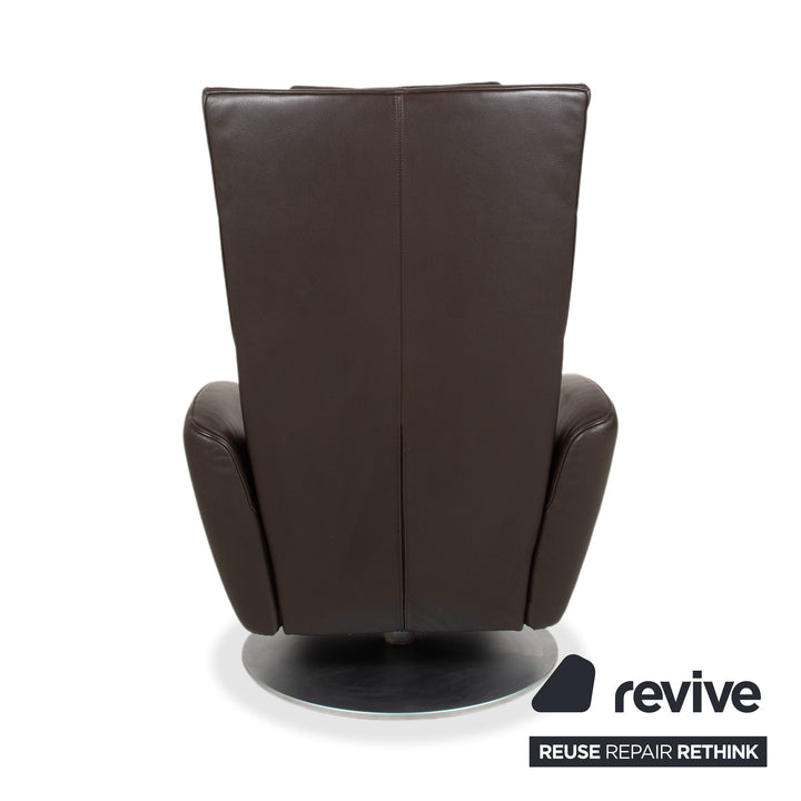 FSM Mate Leder Sessel Braun Dunkelbraun Mokka elektr. Funktion Akku Relaxfunktion