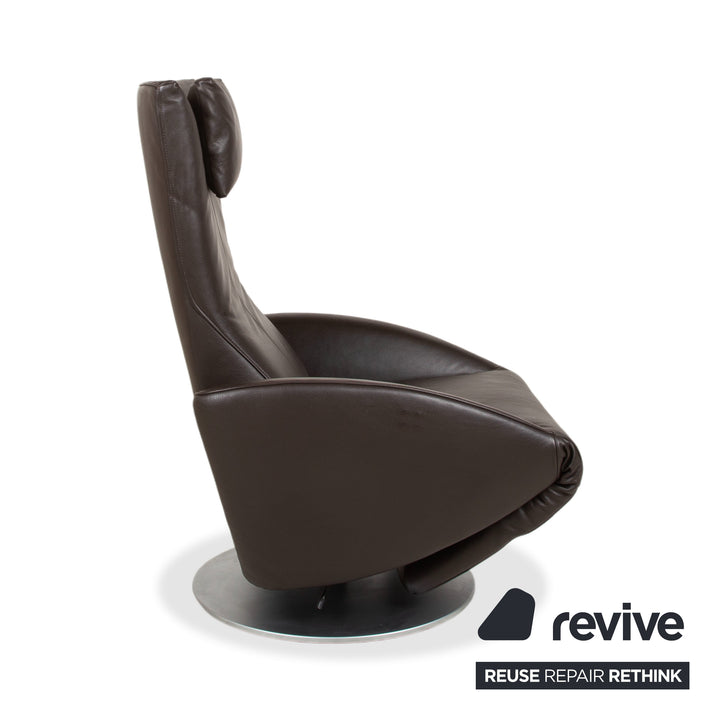 FSM Mate Leder Sessel Braun Dunkelbraun Mokka elektr. Funktion Akku Relaxfunktion