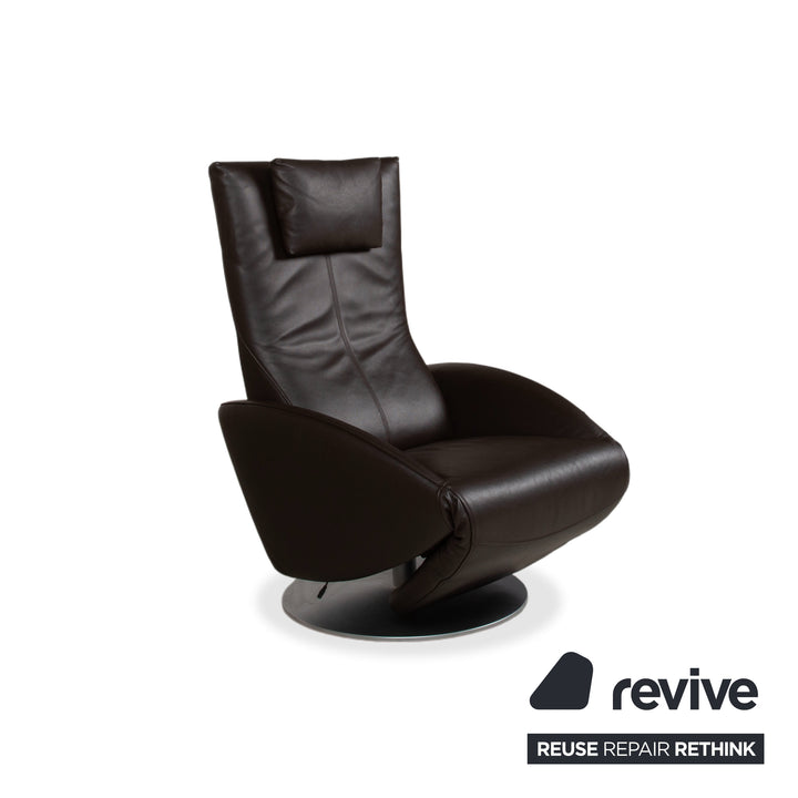 FSM Mate Leder Sessel Braun Dunkelbraun Mokka elektr. Funktion Akku Relaxfunktion