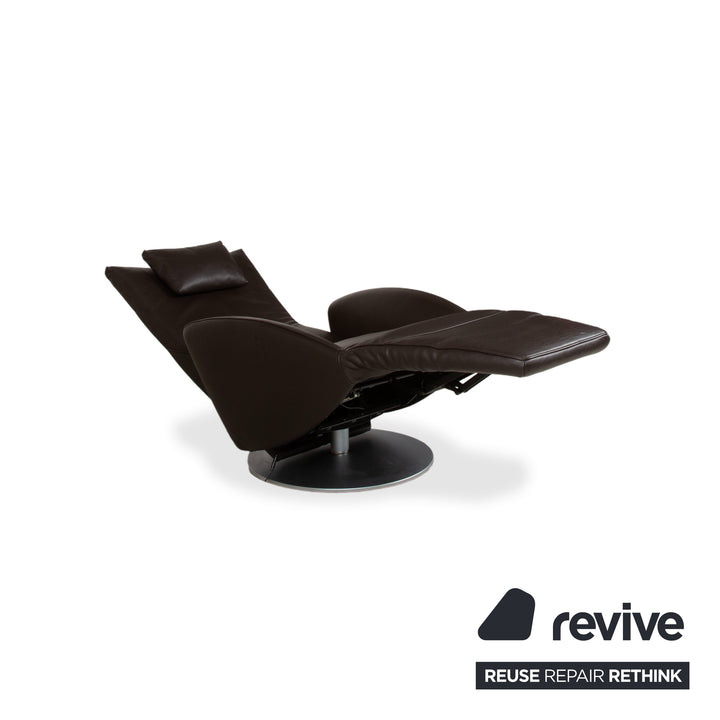 FSM Mate Leder Sessel Braun Dunkelbraun Mokka elektr. Funktion Akku Relaxfunktion