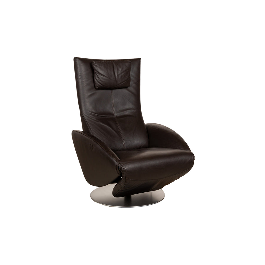 FSM Mate Leather Armchair Brown Electric Function Relax Chair