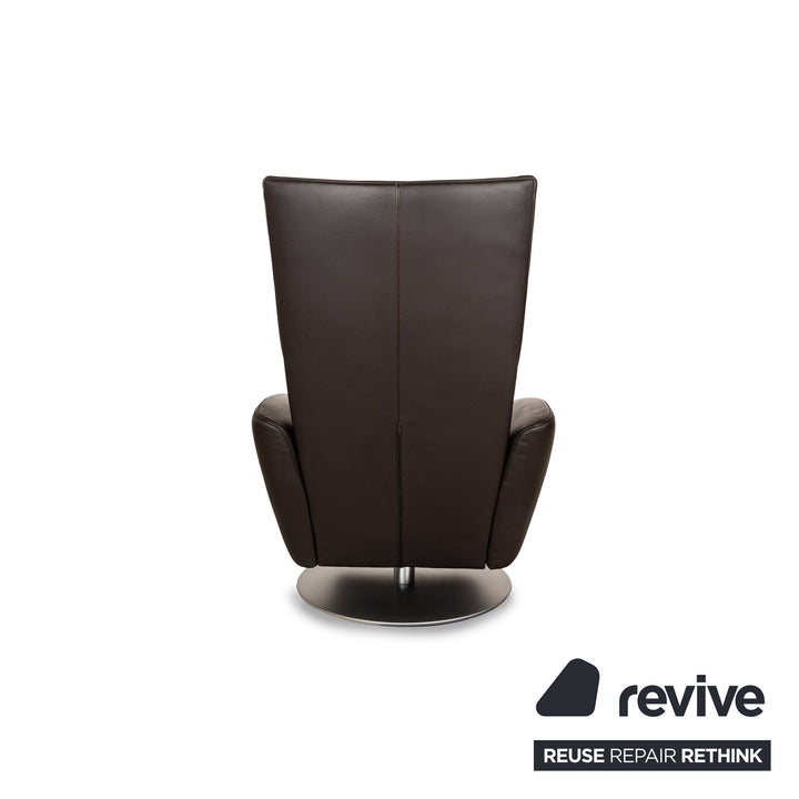 FSM Mate Leather Armchair Brown Electric Function Relax Chair