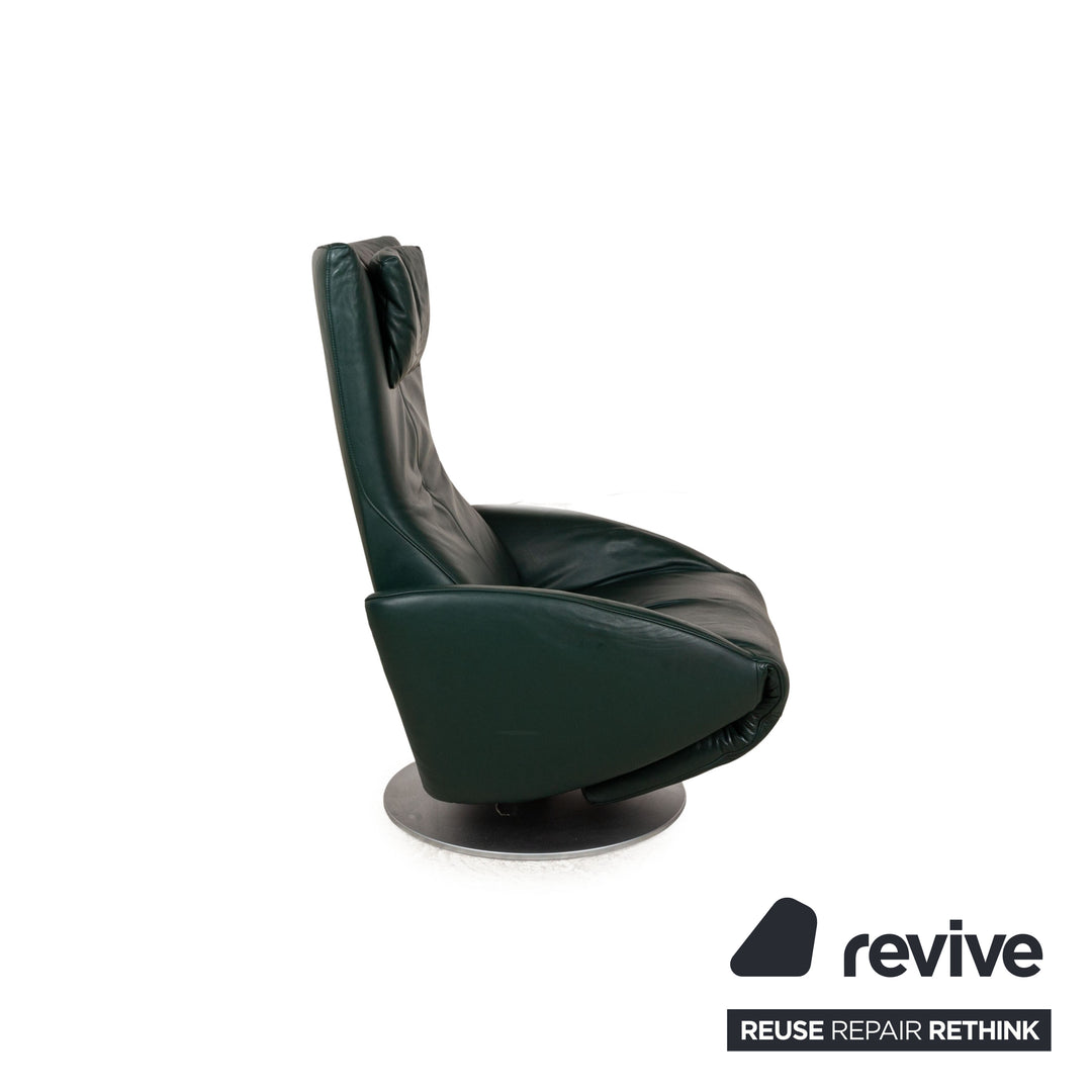 FSM Mate Leather Armchair Green Electric Function