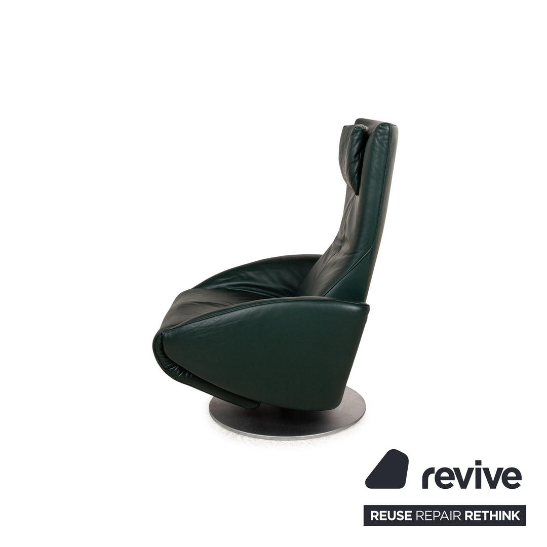 FSM Mate Leather Armchair Green Electric Function