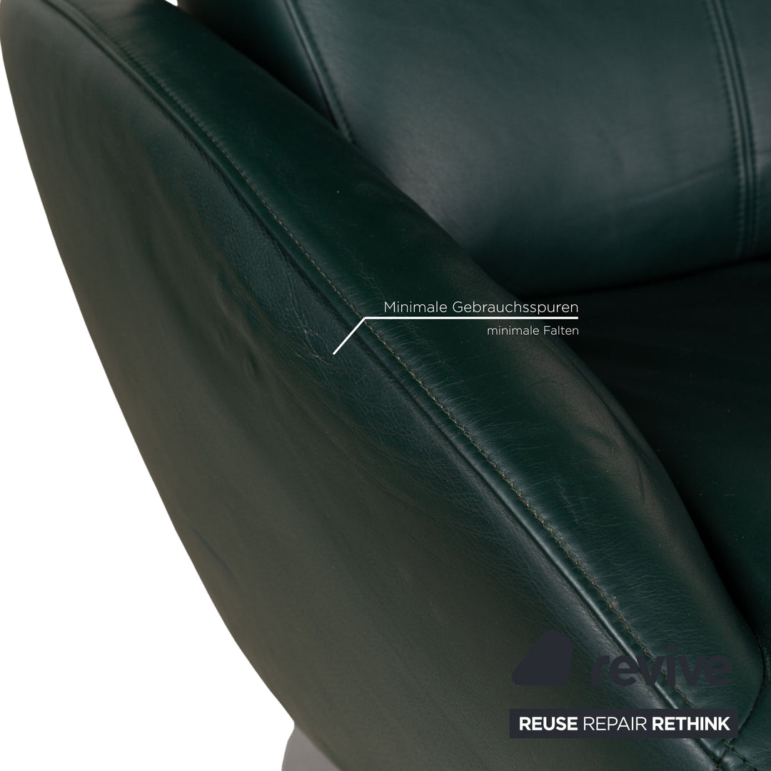 FSM Mate Leather Armchair Green Electric Function